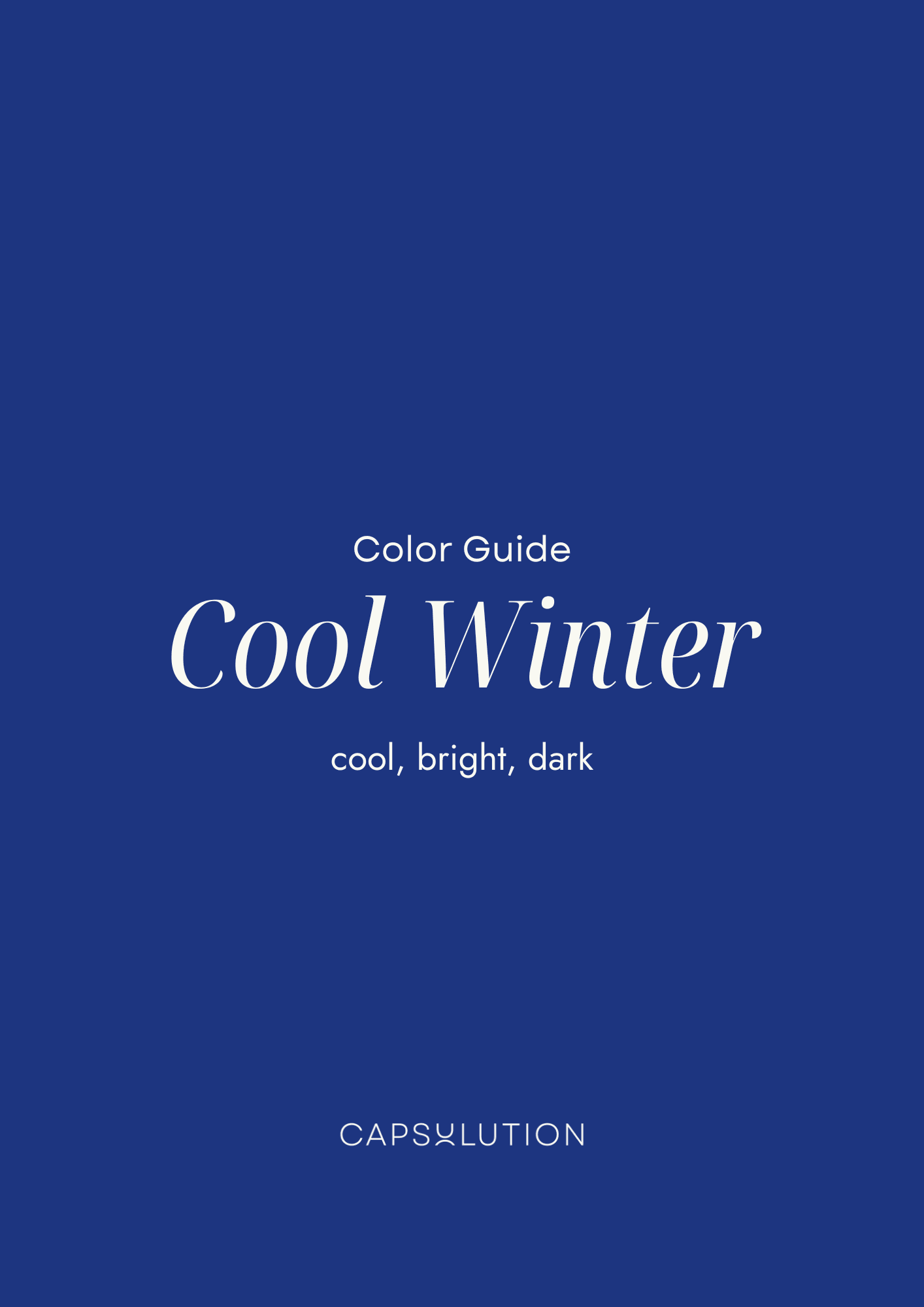 Cool (True) Winter Guide - Farbtyp Ratgeber