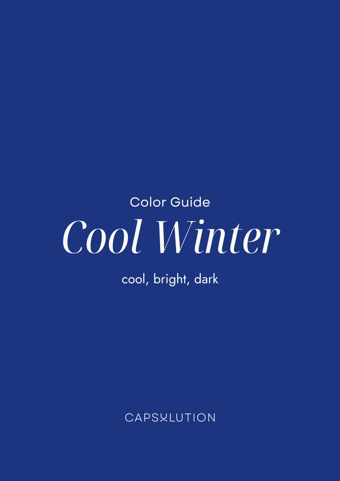 Cool (True) Winter Guide - Farbtyp Ratgeber