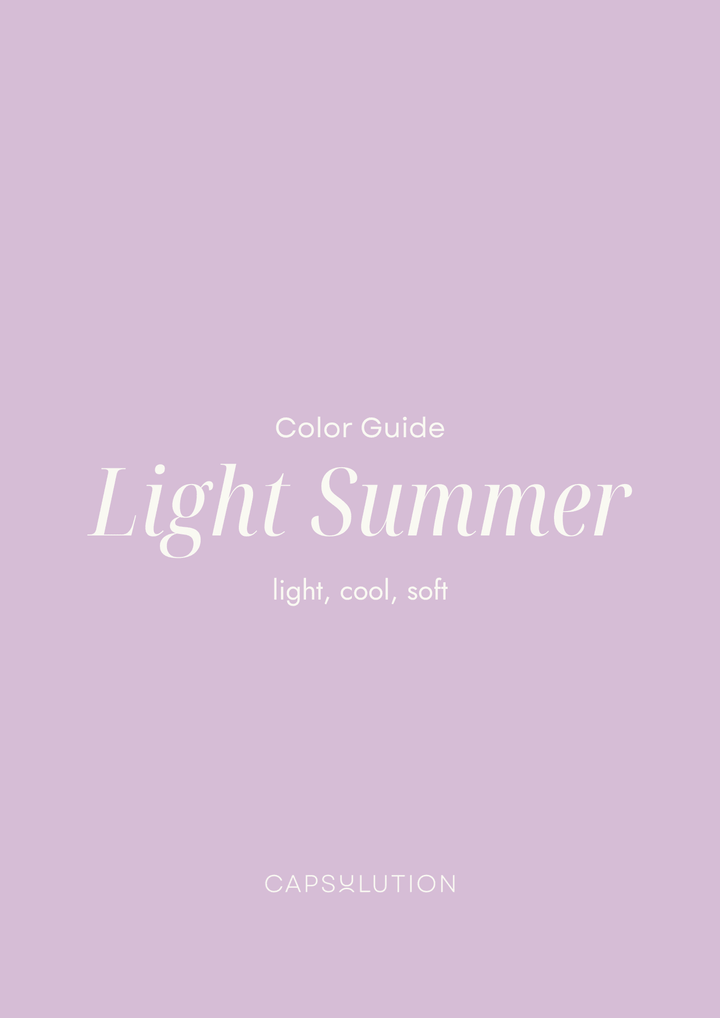 Light Summer Guide - capsulution