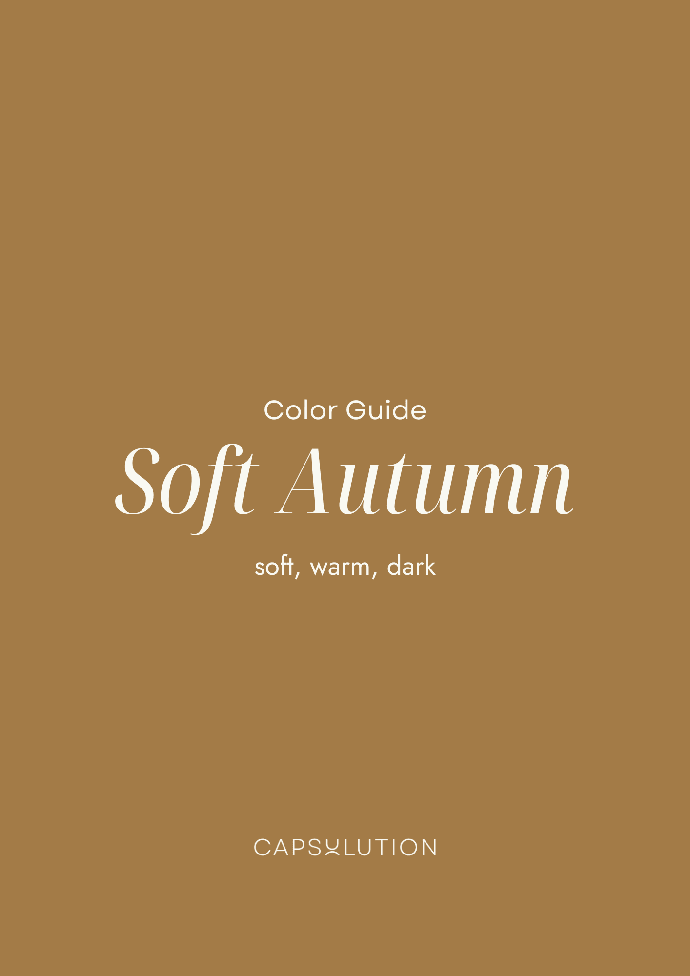 Soft Autumn Color Guide - Farbtypratgeber