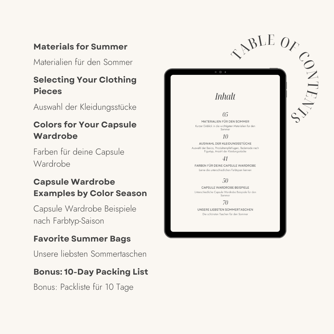 Summer Capsule Wardrobe Guide